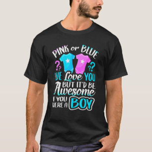 Camiseta Rosa Ou Azul Nós Amo Você Equipe De Revelação De G