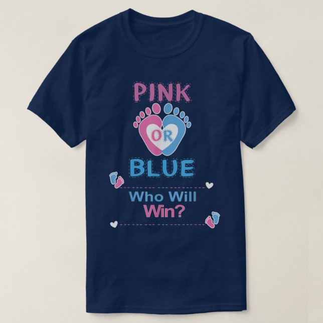 Camiseta Rosa Ou Azul, Que Ganhará A Festa Reveladora De Gê (Frente do Design)