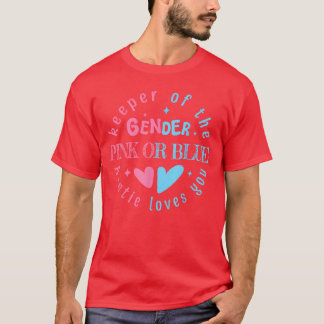 Camiseta Rosa ou Azul Tia Ama Você Guardião do Gênero R