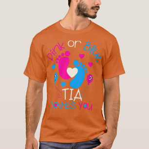 Camiseta Rosa Ou Azul Tia Te Ama A Revelação Do Gênero Do B