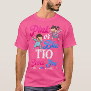 Camiseta Rosa Ou Azul Tia Te Ama Sexo Bebê Parte Revelação