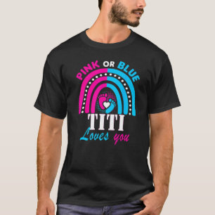 Camiseta Rosa Ou Azul Titi Te Ama Gênero Revela Gravidez