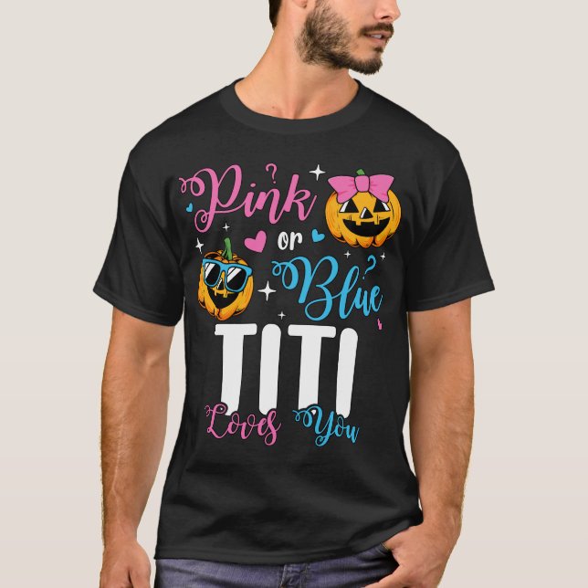Camiseta Rosa Ou Azul Titi Te Ama Pumpkin Baby Men (Frente)