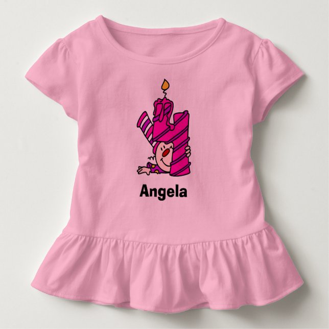 Camiseta rosa Palhaçada Terceiro Aniversário (Frente)