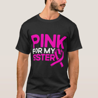 Camiseta Rosa Para a Conscientização do Câncer de Mama Rosa