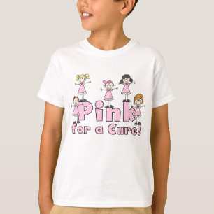 Camiseta Rosa para o t-shirt de um miúdo da cura