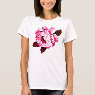 Camiseta Rosa Pintada de Rosa