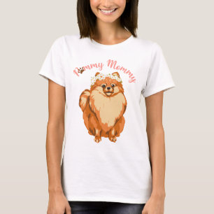 Camiseta Rosa Pommy Mommy para Pomerânia