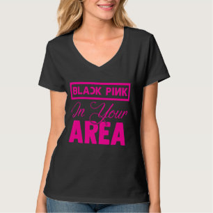 Camiseta Rosa Preto Na Sua Área K Pop Kpop Korea Pop