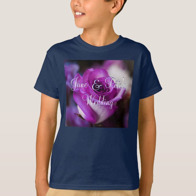 Camiseta Rosa púrpura (Frente)