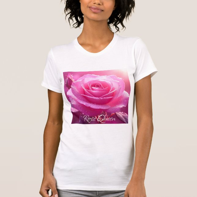 Camiseta Rosa Queen (edição magenta rosa) (Frente)