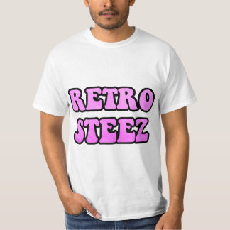 Camiseta Rosa quente Steez retro