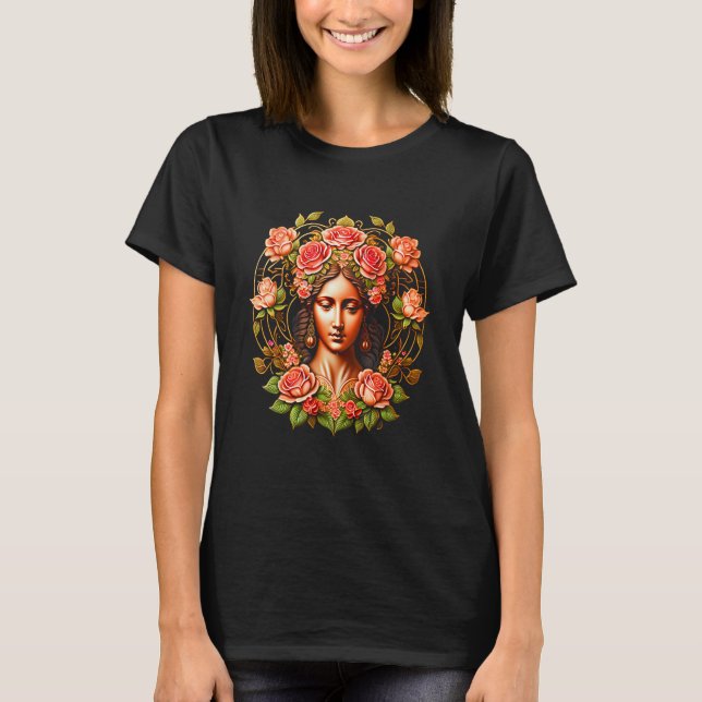 Camiseta Rosa Rainha Rosa Coroa (Frente)