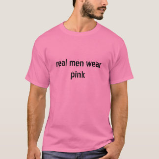 Camiseta rosa real do desgaste de homens
