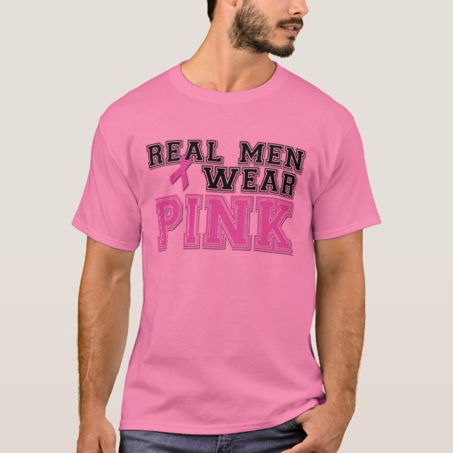 Camiseta ROSA real do desgaste de homens! (Frente)
