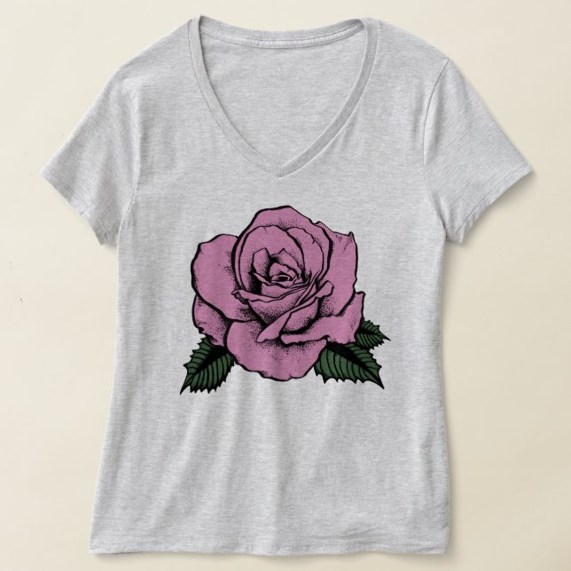 Camiseta rosa rosa (Postura )