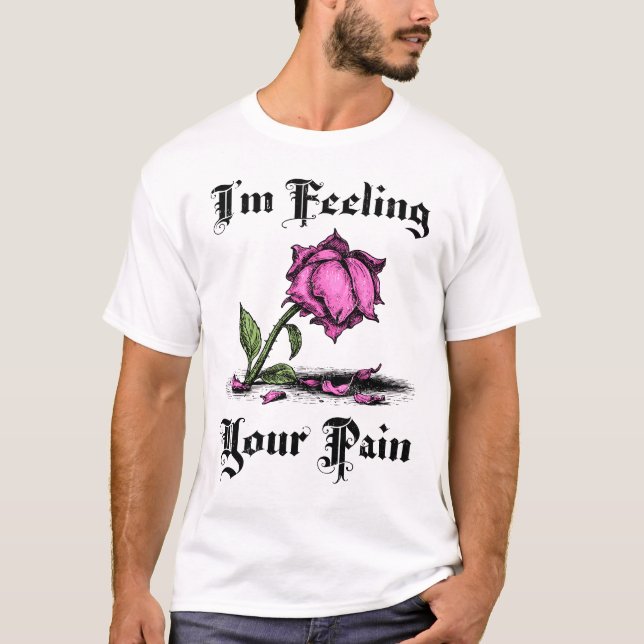 Camiseta Rosa Rosa em Desespero (Frente)
