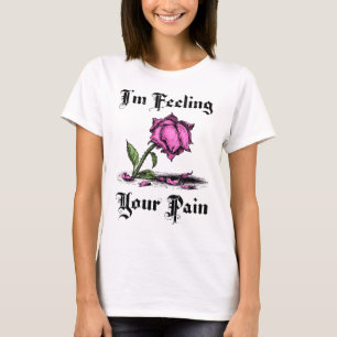 Camiseta Rosa Rosa em Desespero Feminino
