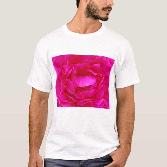 Camiseta Rosa Rosa Rosa Rosa Dia de as mães Feliz (Frente)