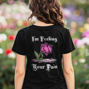 Camiseta Rosa Rosa Rosa Rosa Rosa Rosa Rosa, Desespero Text