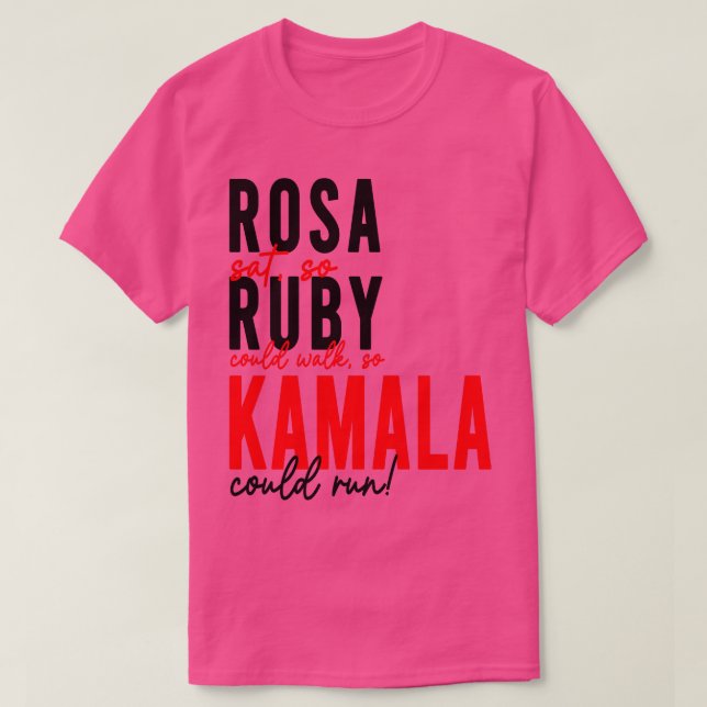 Camiseta Rosa Ruby Kamala TShirt (Frente do Design)