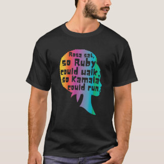 Camiseta Rosa Sat Para Que Ruby Pudesse Caminhar Para Kamal