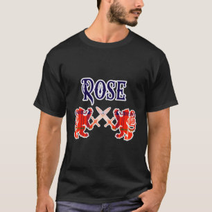 Camiseta Rosa Scottish Clan Kilt Lion Family Name Tan