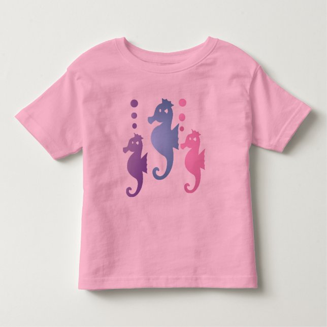 Camiseta rosa Seacavalo Toddler (Frente)