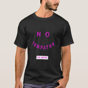 Camiseta Rosa Sem Simpatia para Inimigos Gráfico Rosa