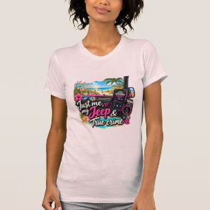 Camiseta Rosa_Só Eu, Minha Rig Costeira & Crime Real