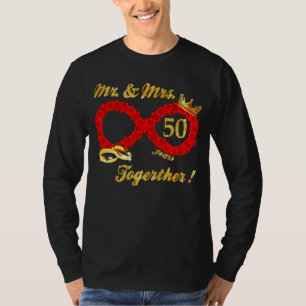 Camiseta Rosa Sr Sra. Infinita Amor Juntos Casal Casado