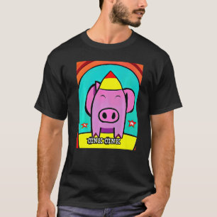 Camiseta Rosa Suíno-Suíno-Cinzento-Rosa 14