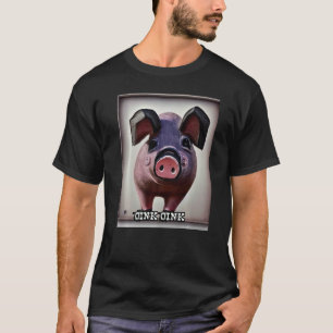 Camiseta Rosa Suíno-Suíno-Gota-Oink 20