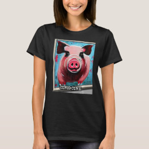 Camiseta Rosa Suíno-Suíno-Gota-Oink 57