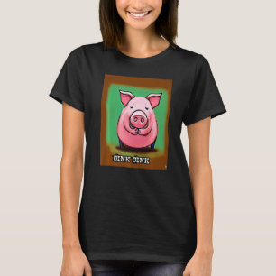 Camiseta Rosa Suíno-Suíno-Grito Oink 17