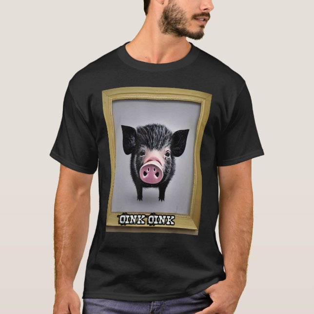 Camiseta Rosa Suíno-Suíno-Suíno-Cujo Rosa 5 (Frente)