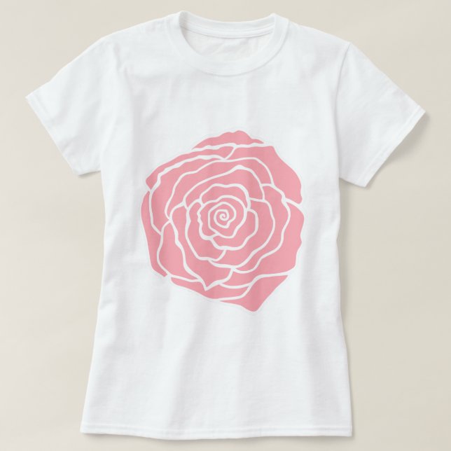 Camiseta Rosa T-Shirt (Frente do Design)