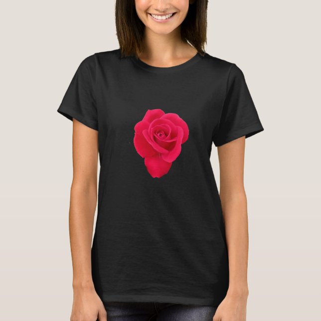 Camiseta Rosa vermelha (Frente)