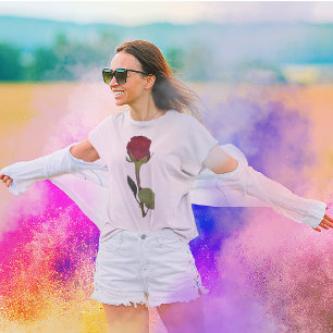 Camiseta Rosa vermelha