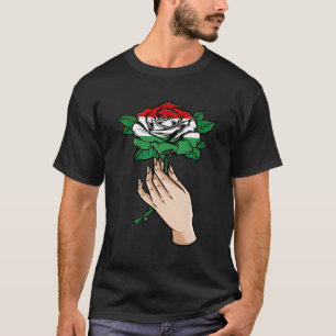 Camiseta Rosa vermelha de Raízes Húngaras na Hungria