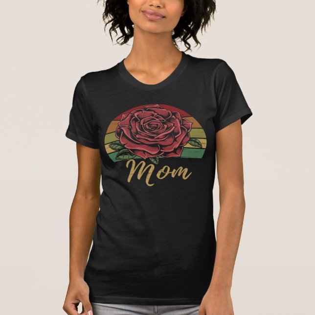 Camiseta Rosa vermelha Ultramarina (Frente)