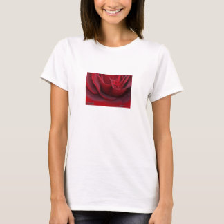 Camiseta Rosa vermelha vermelha