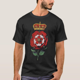 Camiseta Rosa vermelho e branco do Tudor coroado