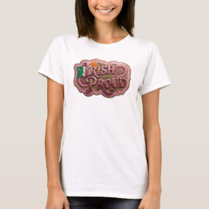 Camiseta Rosa Vibrante ORGULHOSA IRLANDESA