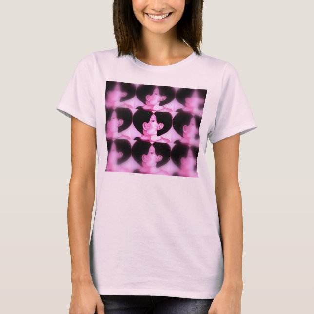 Camiseta Rosa Whispers Média (Frente)