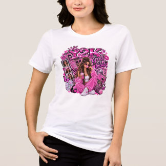 Camiseta Rosa Y2K Girls Club Retro