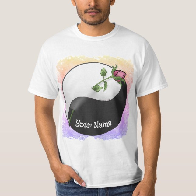 Camiseta Rosa Yin Yang (Frente)