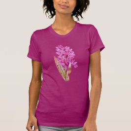 Camiseta rosada cor-de-água orquídea