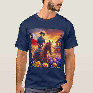 Camiseta Rosas Amarelas no Texas