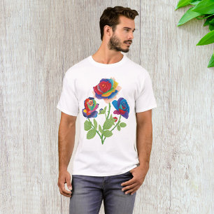 Camiseta Rosas arco-íris